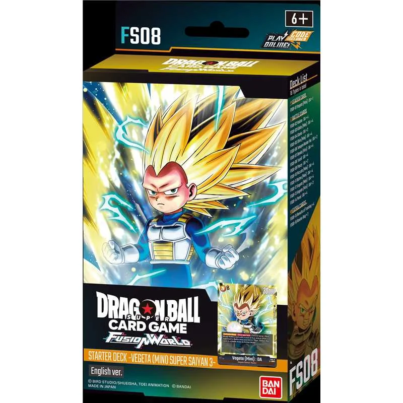 Dragon Ball Card Game - Fusion World Vegeta Mini Super Saiyan 3 (FS08) Starter Deck - English